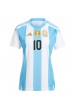 Argentina Lionel Messi #10 Fotballdrakt Hjemme Klær Dame Copa America 2024 Korte ermer
